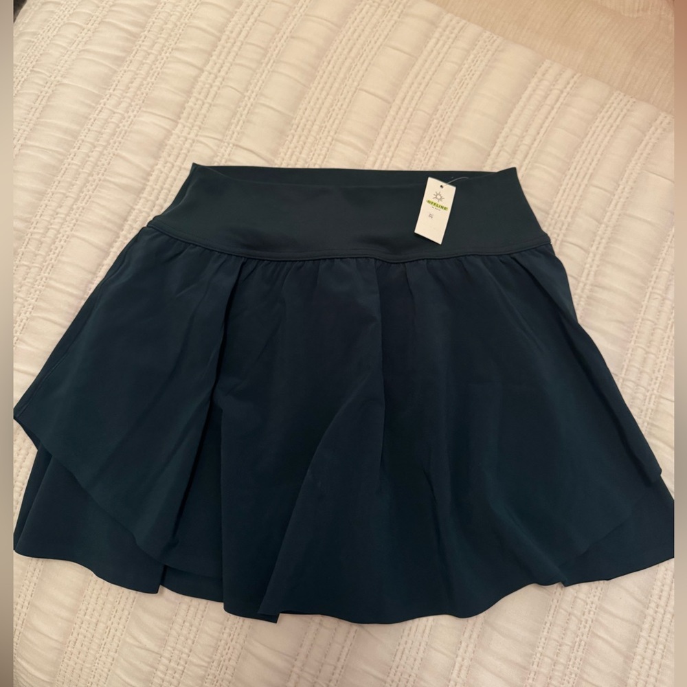 Aerie OFFLINE Deep Green Athletic Skirt/Skort!